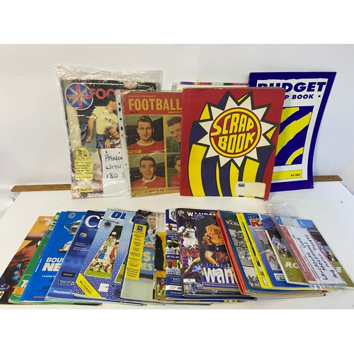 487 - Football ephemera including programmes, tickets, stickers and trade cards