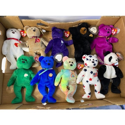 354 - Collection of 10 x TY beanie babies