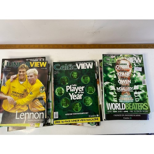 372 - Selection of 27 x 'Celtic View' from 02/03 and an 04 Celtic View 148 page summer special