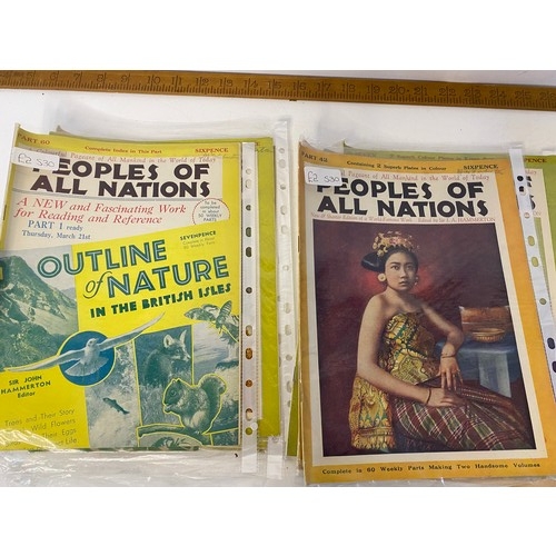 495 - Selection of approx 40 'People of all nations' magazines in sleeves