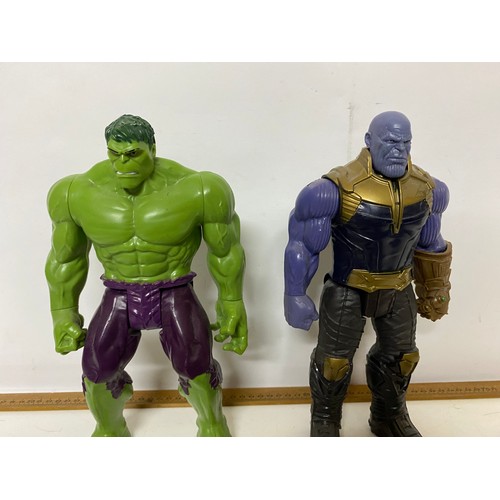 9 - Collection of 5 Marvel figures, 32cms