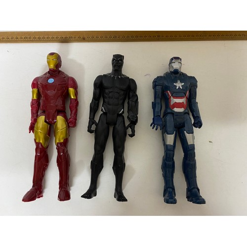 9 - Collection of 5 Marvel figures, 32cms