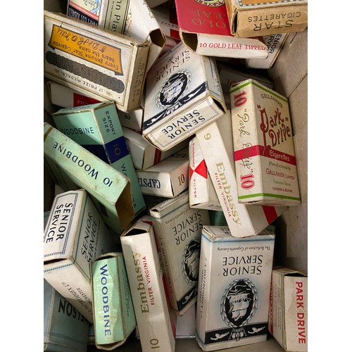 567 - Large collection of vintage cigarette packets ideal for cigarette cards.