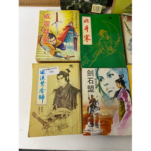 581 - Collection of Chinese 'Pulp' books.