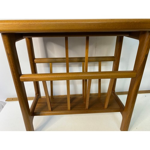 589 - Mid Century Scandinavian teak magazine rack.