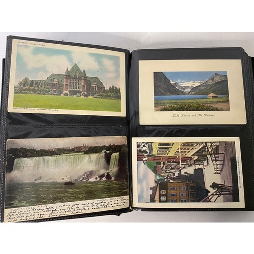 545 - Album of USA and Canada postcards