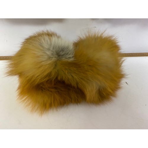 120 - Vintage fox fur coat and hat in excellent condition