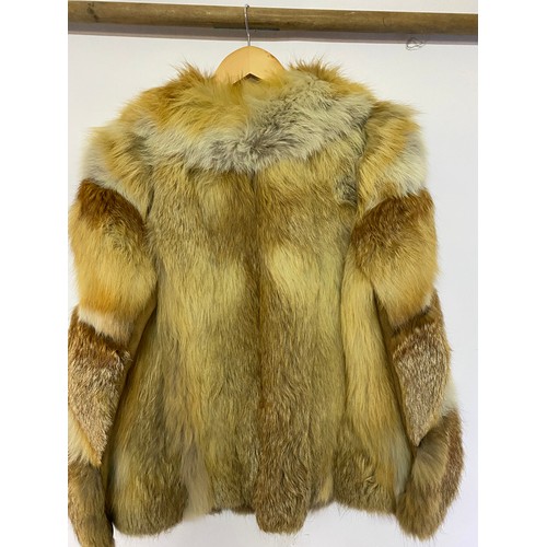 120 - Vintage fox fur coat and hat in excellent condition