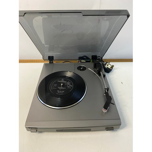 127 - Sony PS-J20 turntable separate tested and working.