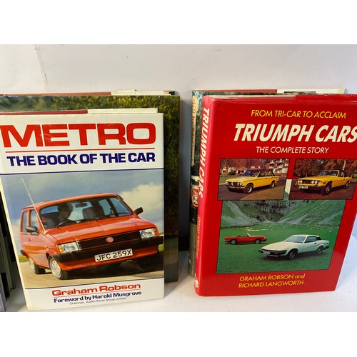 153 - Box of various car books and maps including vintage Michelin maps.