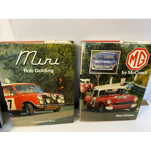 153 - Box of various car books and maps including vintage Michelin maps.