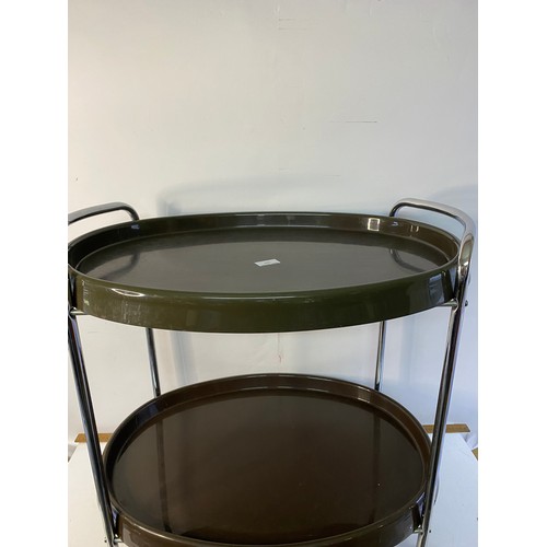 189 - Vintage two tier drinks trolley