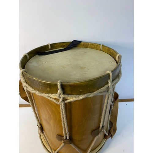 191 - Argentinian Bombo Leguro drum 47x38cm and an African talking drum 43cm tall