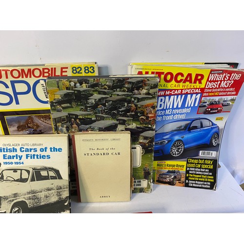 219 - Selection of books, some vintage, on cars and motoring.