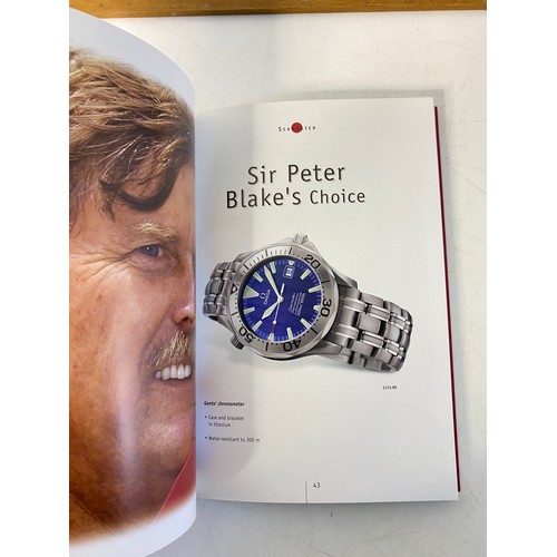 409 - Omega original catalogue 116 page edition with Pierce Brosnan, Sir Peter Blake and the America's Cup... 