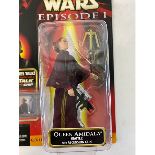 411 - Star Wars Episode 1 The Phantom Menace Queen Amidala with ascension gun and commtech chip, very rare... 