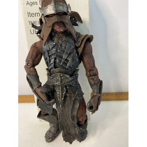 423 - Tot Biz boxed Uruk-Hai mailaway USA edition figure from The Fellowship of the Ring by KB Toys exclus... 