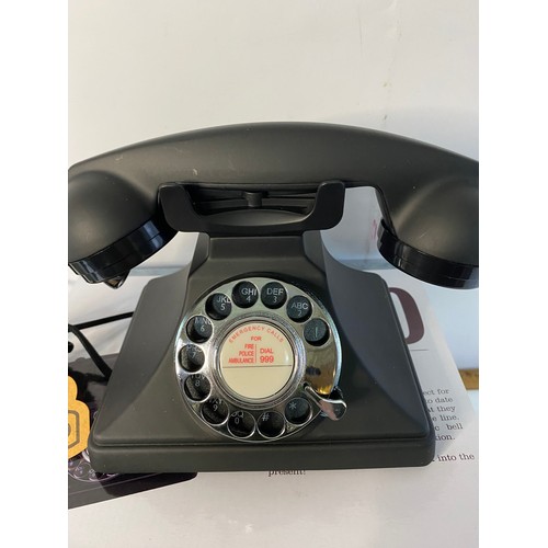 429 - GPO 200 retro classic traditional rotary dial telephone boxed new condition.