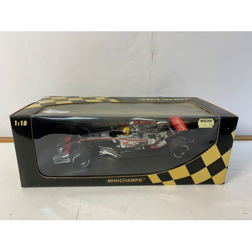 434 - Boxed Pauls Model Art Minichamps 2006 Mclaren Mercedes MP4-21 Lewis Hamilton limited edition 1:18 sc... 