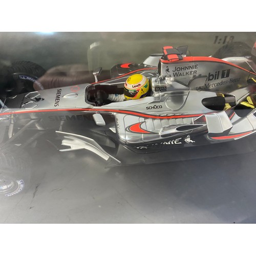 434 - Boxed Pauls Model Art Minichamps 2006 Mclaren Mercedes MP4-21 Lewis Hamilton limited edition 1:18 sc... 