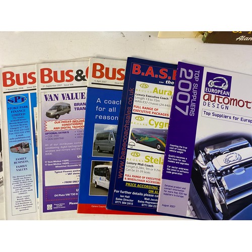 454 - Collection of books and magazines on buses