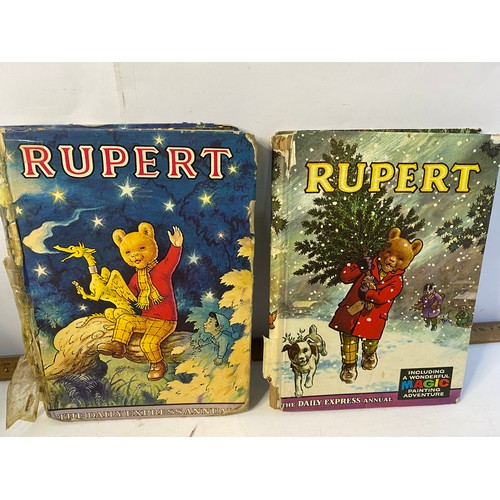 263 - Assortment of vintage Rupert collectables including puzzles, books, toys and letters.