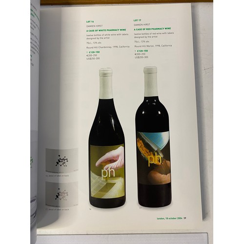 302 - Sothebys auction catalogue for Damien Hurst Pharmacy sale in 2004. Also includes a copy of the sale ... 