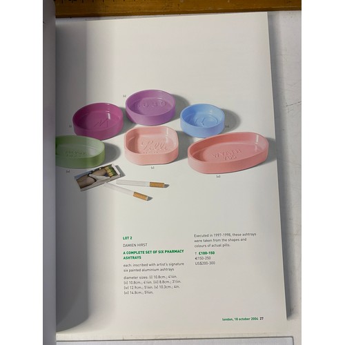 302 - Sothebys auction catalogue for Damien Hurst Pharmacy sale in 2004. Also includes a copy of the sale ... 