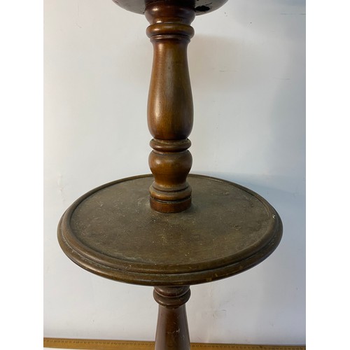 368 - Vintage 2 tier smokers table measuring 76 cms tall