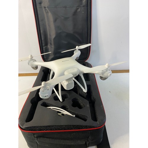 389 - Sansisco white drone in carry case.