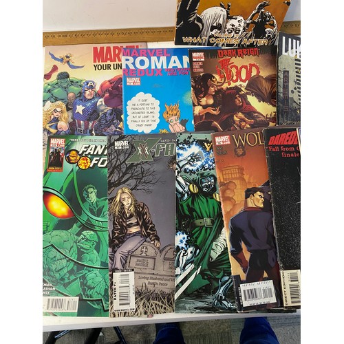 496 - Selection of Marvel comics including Walking Dead What Comes After, Daredevil, Wolverine, X-Factor a... 