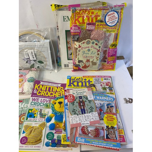 500 - Selection of craft magazines for knitting and crochet