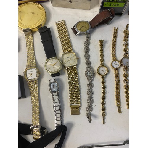 283 - Assortment of jewellery including watches, gents accessories and curios.