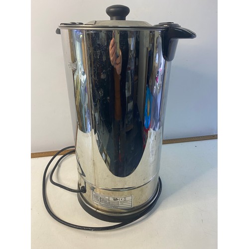 332 - Chrome tea urn, needs plug.