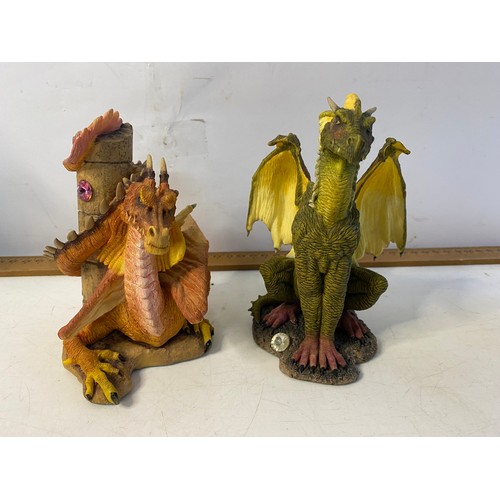 300 - Collection of 7 Danbury Mint dragon figures from various series.