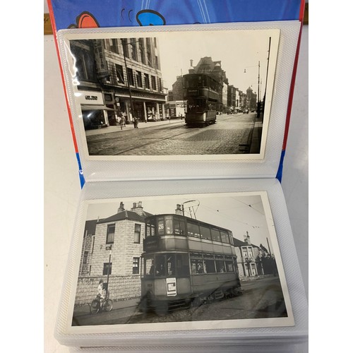 17 - Photograph album of Corporation trams from Glasgow, Dublin and Belfast.