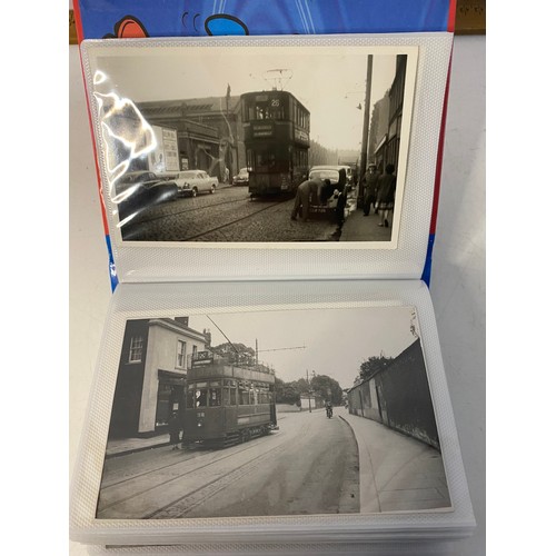 17 - Photograph album of Corporation trams from Glasgow, Dublin and Belfast.