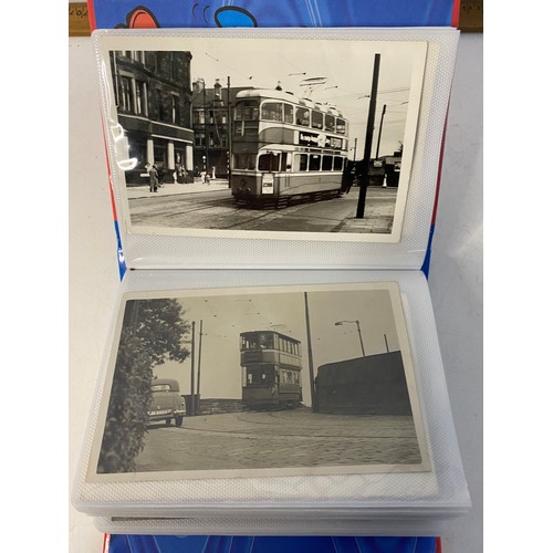 17 - Photograph album of Corporation trams from Glasgow, Dublin and Belfast.