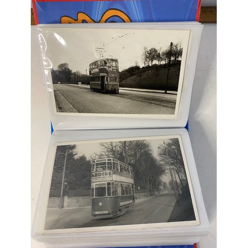 18 - Photograph album of UK Corporation trams