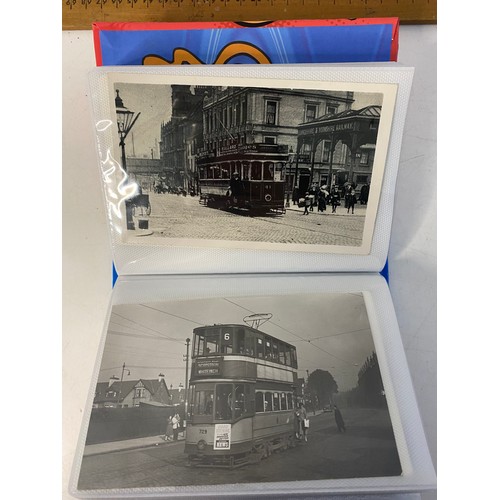 18 - Photograph album of UK Corporation trams