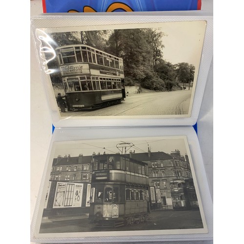 18 - Photograph album of UK Corporation trams