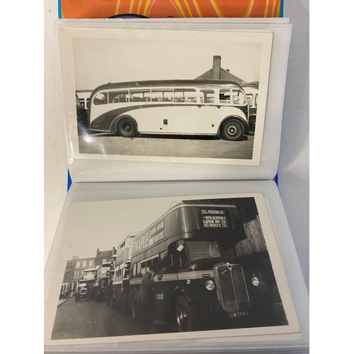 19 - Album of vintage bus photographs