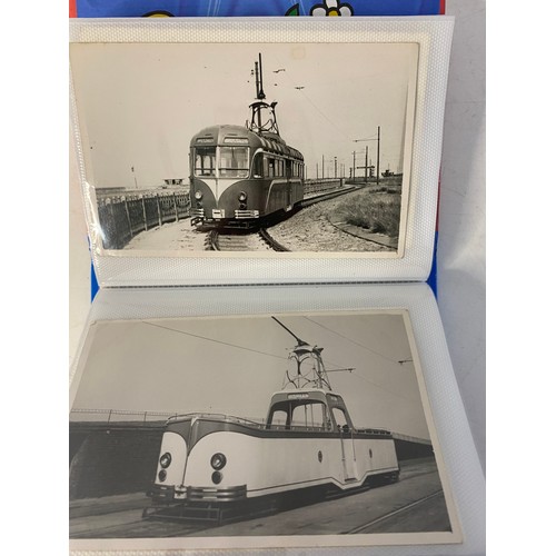 20 - Album of Corporation tram photographs from Blackpool, Isle of  Man, Wallasey, Birkenhead and Freckle... 