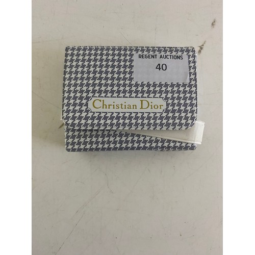 40 - Vintage Christian Dior perfume and soap set.