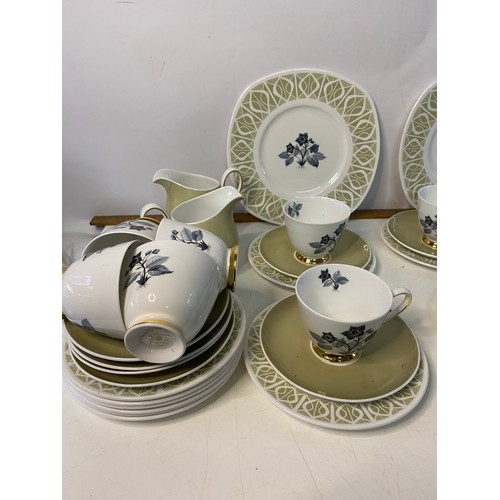 52 - Tuscan Wild Strawberry part tea set.