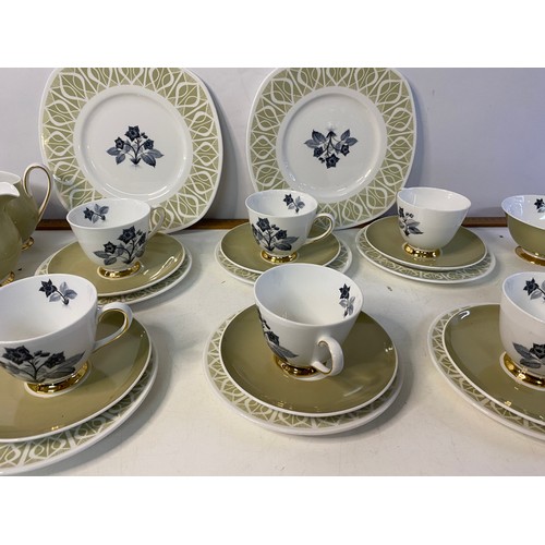 52 - Tuscan Wild Strawberry part tea set.