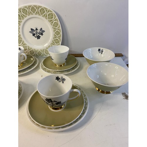 52 - Tuscan Wild Strawberry part tea set.