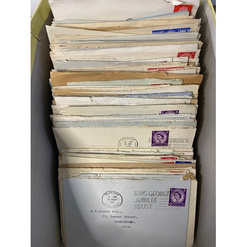 56 - Selection of postal history and selection of Victorian/Edwardian and Georgian stamps.