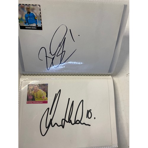 63 - 2 albums of original hand signed football autographs