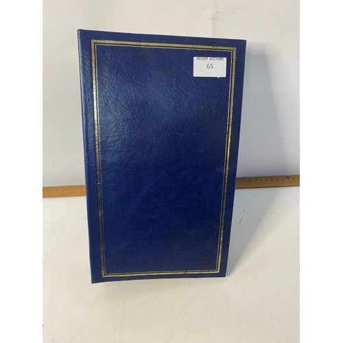 65 - Large postcard album with 240 original postcards.